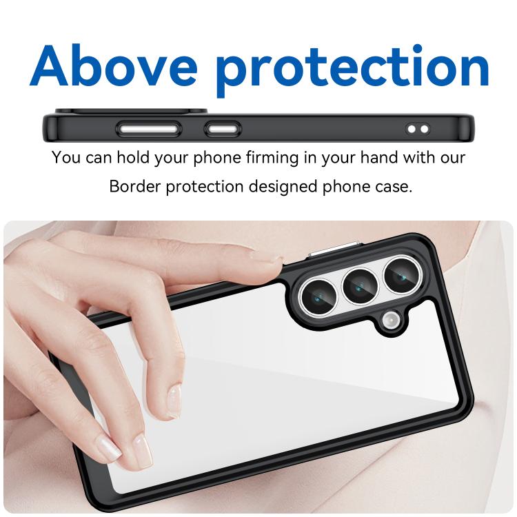 Colorful Series Acrylic Hybrid TPU Phone Case, For Samsung Galaxy S26+ 5G, For Samsung Galaxy S26 Edge 5G, For Samsung Galaxy S26 Ultra 5G, For Samsung Galaxy S26 5G, For Samsung Galaxy S25 Edge 5G