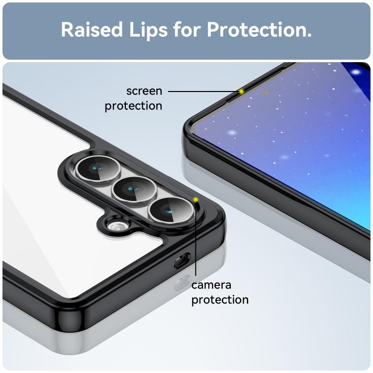 Colorful Series Acrylic Hybrid TPU Phone Case, For Samsung Galaxy S26+ 5G, For Samsung Galaxy S26 Edge 5G, For Samsung Galaxy S26 Ultra 5G, For Samsung Galaxy S26 5G, For Samsung Galaxy S25 Edge 5G