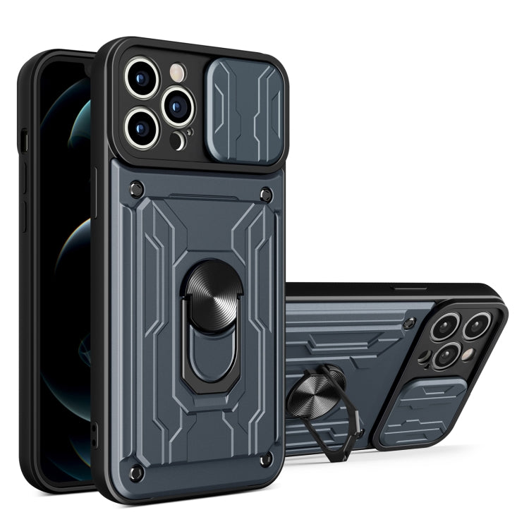 Sliding Camshield TPU+PC Phone Case with Card Slot, For iPhone 16, For iPhone 15 Pro Max, For iPhone 15 Pro