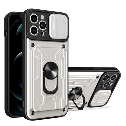 Sliding Camshield TPU+PC Phone Case with Card Slot, For iPhone 16, For iPhone 15 Pro Max, For iPhone 15 Pro