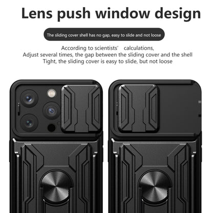 Sliding Camshield TPU+PC Phone Case with Card Slot, For iPhone 15 Pro, For iPhone 15 Plus, For iPhone 15
