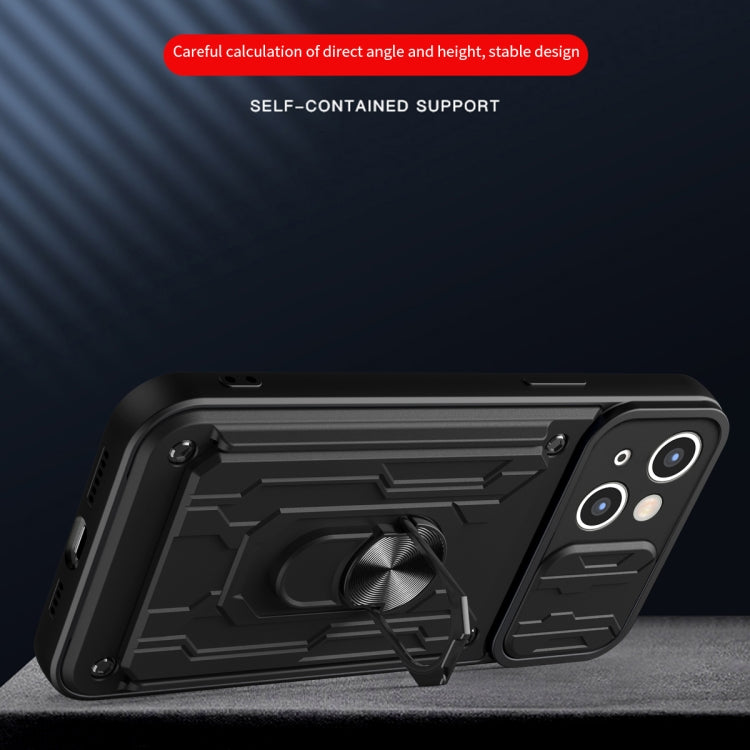 Sliding Camshield TPU+PC Phone Case with Card Slot, For iPhone 15 Plus, For iPhone 15
