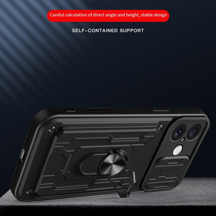 Sliding Camshield TPU+PC Phone Case with Card Slot, For iPhone 16 Plus, For iPhone 16, For iPhone 15 Pro Max