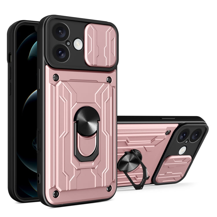 Sliding Camshield TPU+PC Phone Case with Card Slot, For iPhone 16 Plus, For iPhone 16, For iPhone 15 Pro Max