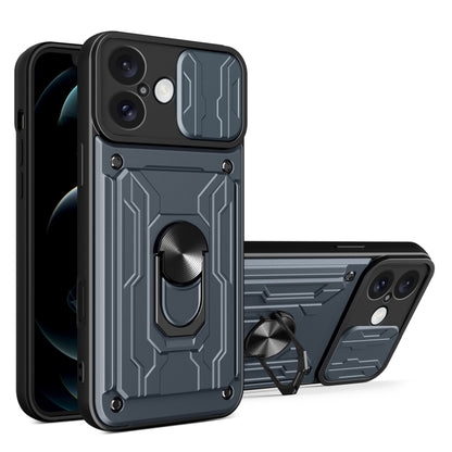 Sliding Camshield TPU+PC Phone Case with Card Slot, For iPhone 16 Pro Max, For iPhone 16 Pro, For iPhone 16 Plus
