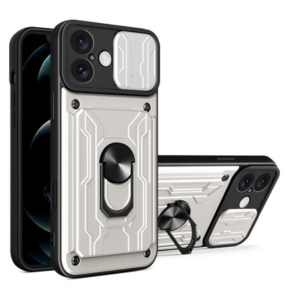 Sliding Camshield TPU+PC Phone Case with Card Slot, For iPhone 16 Pro Max, For iPhone 16 Pro, For iPhone 16 Plus