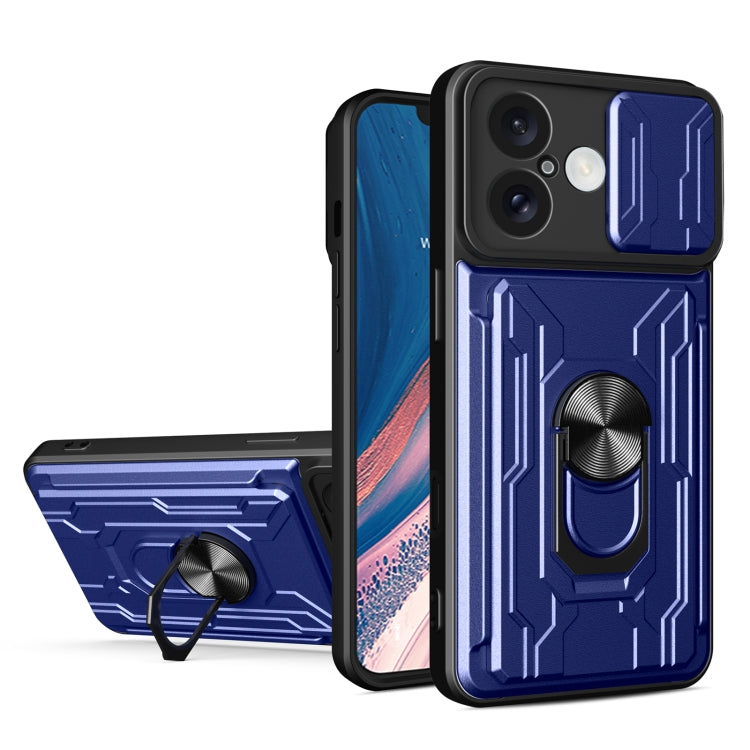 Sliding Camshield TPU+PC Phone Case with Card Slot, For iPhone 16 Plus, For iPhone 16, For iPhone 15 Pro Max