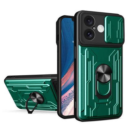 Sliding Camshield TPU+PC Phone Case with Card Slot, For iPhone 16, For iPhone 15 Pro Max, For iPhone 15 Pro