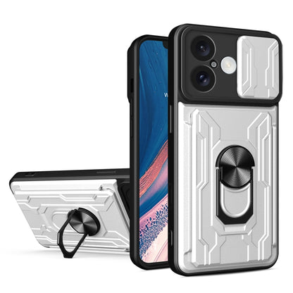 Sliding Camshield TPU+PC Phone Case with Card Slot, For iPhone 16, For iPhone 15 Pro Max, For iPhone 15 Pro