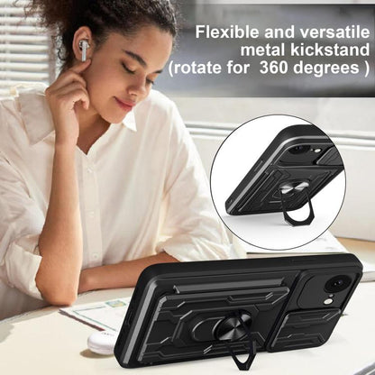 Sliding Camshield TPU+PC Phone Case with Card Slot, For iPhone 16e, For iPhone 16 Pro Max, For iPhone 16 Pro