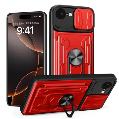 Sliding Camshield TPU+PC Phone Case with Card Slot, For iPhone 16e, For iPhone 16 Pro Max, For iPhone 16 Pro