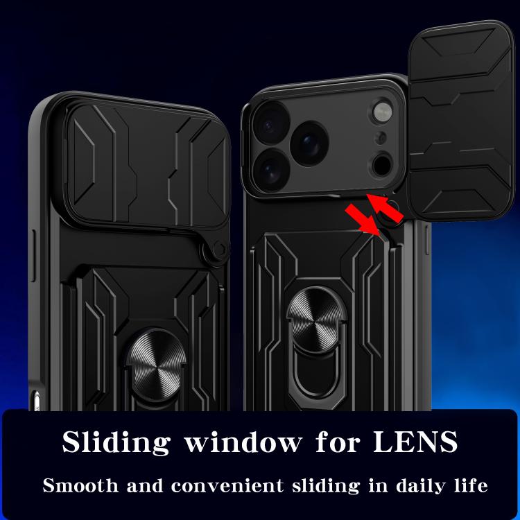 Sliding Camshield TPU+PC Phone Case with Card Slot, For iPhone 17 Pro Max, For iPhone 17 Pro, For iPhone 17