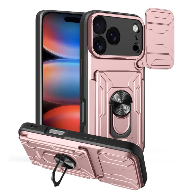 Sliding Camshield TPU+PC Phone Case with Card Slot, For iPhone 17 Pro Max, For iPhone 17 Pro, For iPhone 17