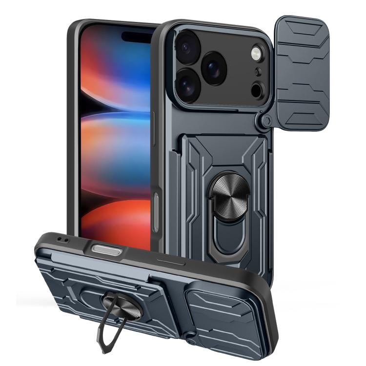 Sliding Camshield TPU+PC Phone Case with Card Slot, For iPhone 17 Pro Max, For iPhone 17 Pro, For iPhone 17