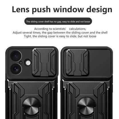 Sliding Camshield TPU+PC Phone Case with Card Slot, For iPhone 17, For iPhone 16 Pro Max, For iPhone 16 Pro