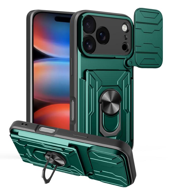 Sliding Camshield TPU+PC Phone Case with Card Slot, For iPhone 18 Pro, For iPhone 18 Pro Max, For iPhone 17e / 16e