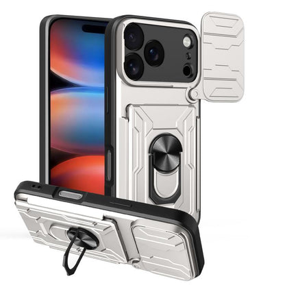 Sliding Camshield TPU+PC Phone Case with Card Slot, For iPhone 18 Pro, For iPhone 18 Pro Max, For iPhone 17e / 16e
