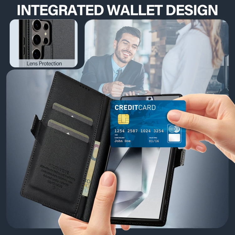 LC.IMEEKE L1 Series Frosted Fine Texture PU Phone Case, For Samsung Galaxy S24 Ultra 5G, For Samsung Galaxy S24+ 5G, For Samsung Galaxy S24 5G, For Samsung Galaxy S23 FE 5G