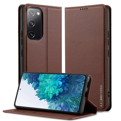 LC.IMEEKE L1 Series Frosted Fine Texture PU Phone Case, For Samsung Galaxy S20 FE, For Samsung Galaxy S22 Ultra 5G, For Samsung Galaxy S22+ 5G, For Samsung Galaxy S22 5G