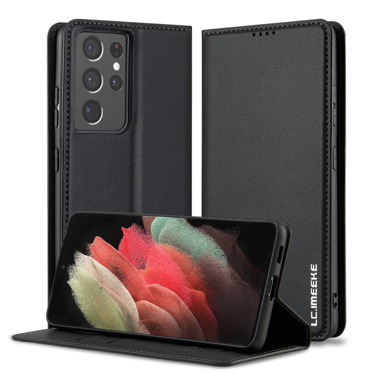 LC.IMEEKE L1 Series Frosted Fine Texture PU Phone Case, For Samsung Galaxy S21+ 5G, For Samsung Galaxy S21 Ultra 5G