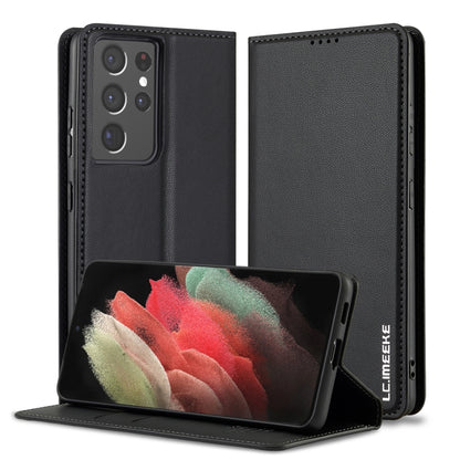 LC.IMEEKE L1 Series Frosted Fine Texture PU Phone Case, For Samsung Galaxy S21+ 5G, For Samsung Galaxy S21 Ultra 5G