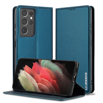 LC.IMEEKE L1 Series Frosted Fine Texture PU Phone Case, For Samsung Galaxy S21+ 5G, For Samsung Galaxy S21 Ultra 5G