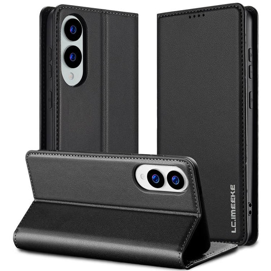 LC.IMEEKE L1 Series Frosted Fine Texture PU Phone Case, For Samsung Galaxy S25 Edge 5G, For Samsung Galaxy S25 5G, For Samsung Galaxy S25+ 5G, For Samsung Galaxy S25 Ultra 5G