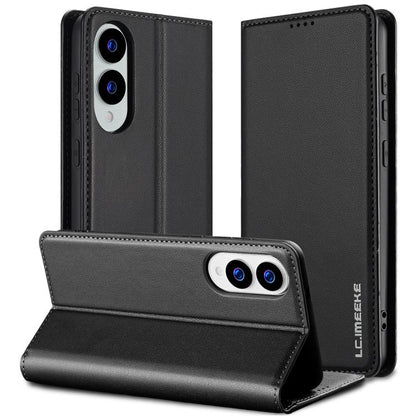 LC.IMEEKE L1 Series Frosted Fine Texture PU Phone Case, For Samsung Galaxy S25 Edge 5G, For Samsung Galaxy S25 5G, For Samsung Galaxy S25+ 5G, For Samsung Galaxy S25 Ultra 5G