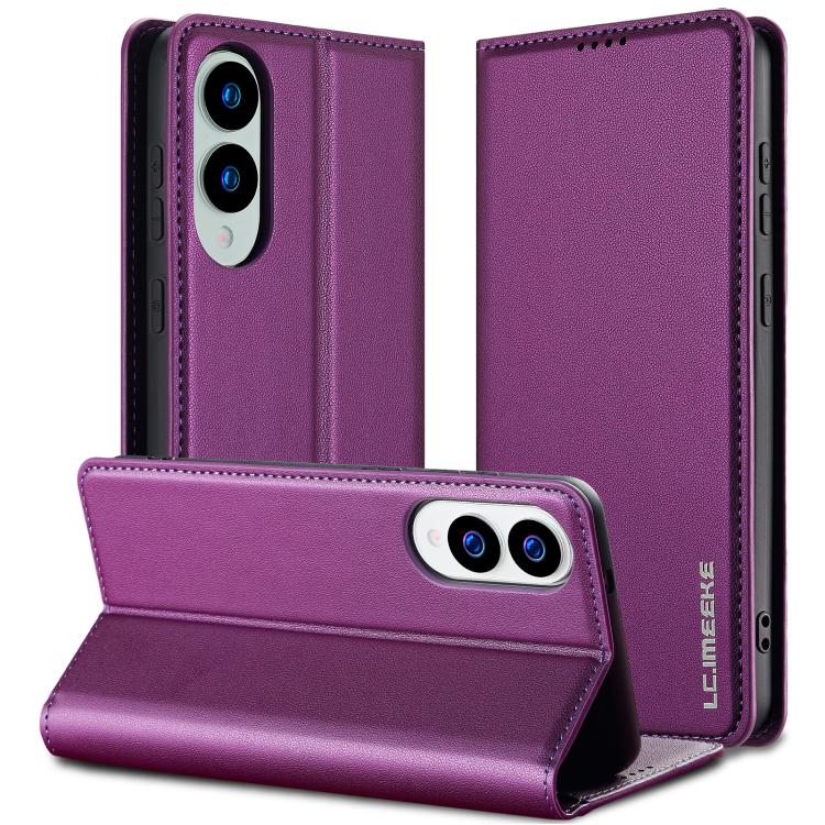 LC.IMEEKE L1 Series Frosted Fine Texture PU Phone Case, For Samsung Galaxy S25 Edge 5G, For Samsung Galaxy S25 5G, For Samsung Galaxy S25+ 5G, For Samsung Galaxy S25 Ultra 5G