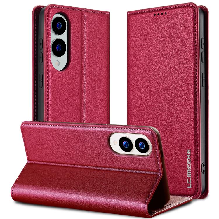 LC.IMEEKE L1 Series Frosted Fine Texture PU Phone Case, For Samsung Galaxy S25 Edge 5G, For Samsung Galaxy S25 5G, For Samsung Galaxy S25+ 5G, For Samsung Galaxy S25 Ultra 5G