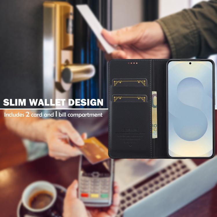 LC.IMEEKE L1 Series Frosted Fine Texture PU Phone Case, For Samsung Galaxy S26+ 5G, For Samsung Galaxy S26 Ultra 5G, For Samsung Galaxy S26 5G, For Samsung Galaxy S25 Edge 5G