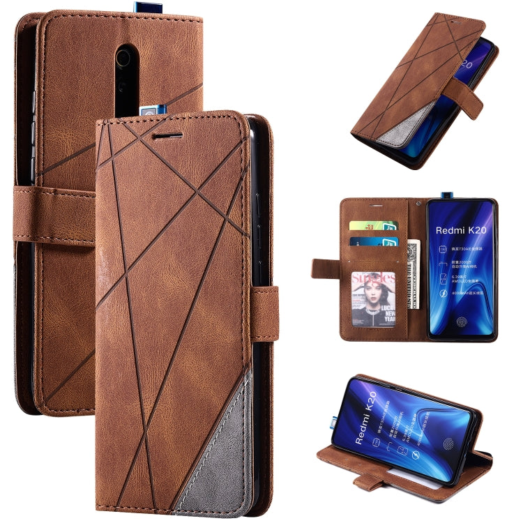 Skin Feel Splicing Horizontal Flip Leather Case with Holder & Card Slots & Wallet & Photo Frame, For Xiaomi Redmi K30 Pro, For Xiaomi Redmi Note 7 / Note 7 Pro, For Xiaomi Mi 9T Pro / Redmi K20 Pro, For Xiaomi Mi 10 5G / Mi 10 Pro 5G
