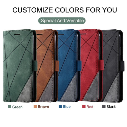 Skin Feel Splicing Horizontal Flip Leather Case with Holder & Card Slots & Wallet & Photo Frame, For Xiaomi Redmi 10X Pro 5G / 10X 5G, For Xiaomi Redmi Note 9