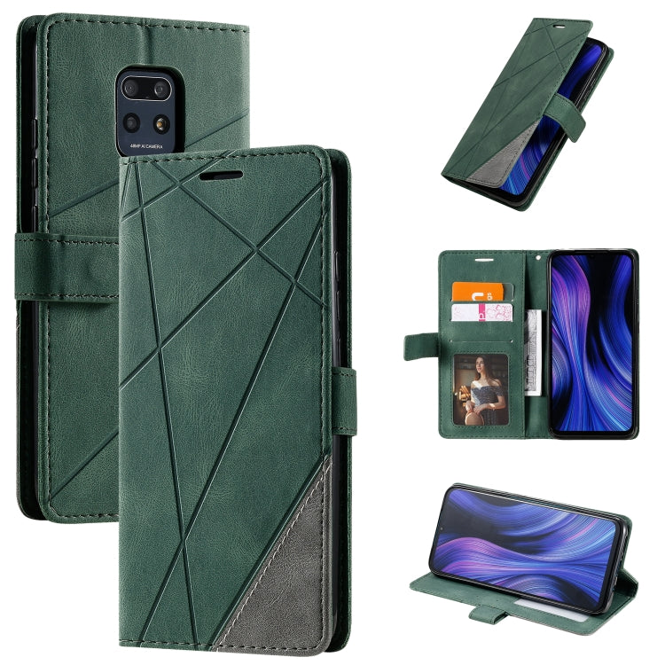 Skin Feel Splicing Horizontal Flip Leather Case with Holder & Card Slots & Wallet & Photo Frame, For Xiaomi Redmi 10X Pro 5G / 10X 5G, For Xiaomi Redmi Note 9