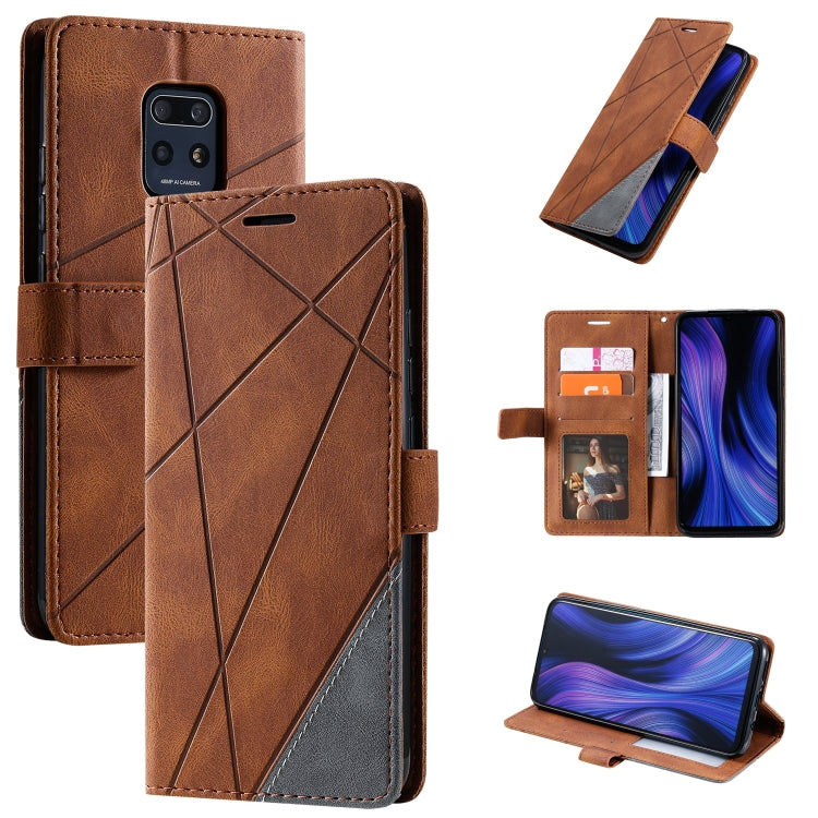 Skin Feel Splicing Horizontal Flip Leather Case with Holder & Card Slots & Wallet & Photo Frame, For Xiaomi Redmi 10X Pro 5G / 10X 5G, For Xiaomi Redmi Note 9