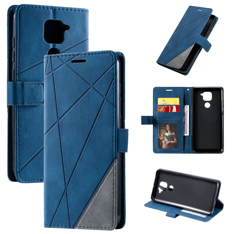 Skin Feel Splicing Horizontal Flip Leather Case with Holder & Card Slots & Wallet & Photo Frame, For Xiaomi Redmi 10X Pro 5G / 10X 5G, For Xiaomi Redmi Note 9