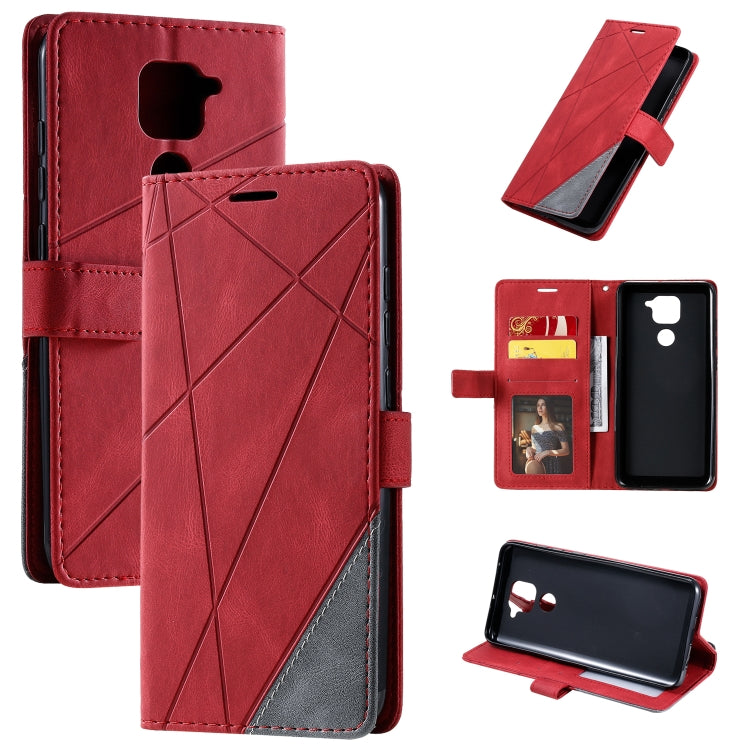 Skin Feel Splicing Horizontal Flip Leather Case with Holder & Card Slots & Wallet & Photo Frame, For Xiaomi Redmi 10X Pro 5G / 10X 5G, For Xiaomi Redmi Note 9