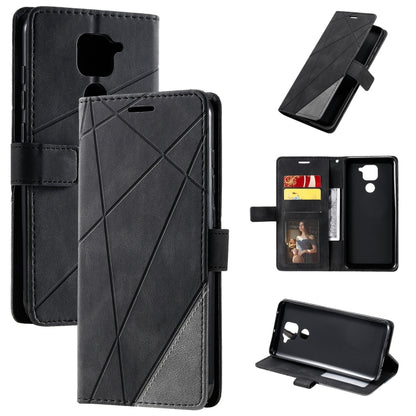 Skin Feel Splicing Horizontal Flip Leather Case with Holder & Card Slots & Wallet & Photo Frame, For Xiaomi Redmi 10X Pro 5G / 10X 5G, For Xiaomi Redmi Note 9