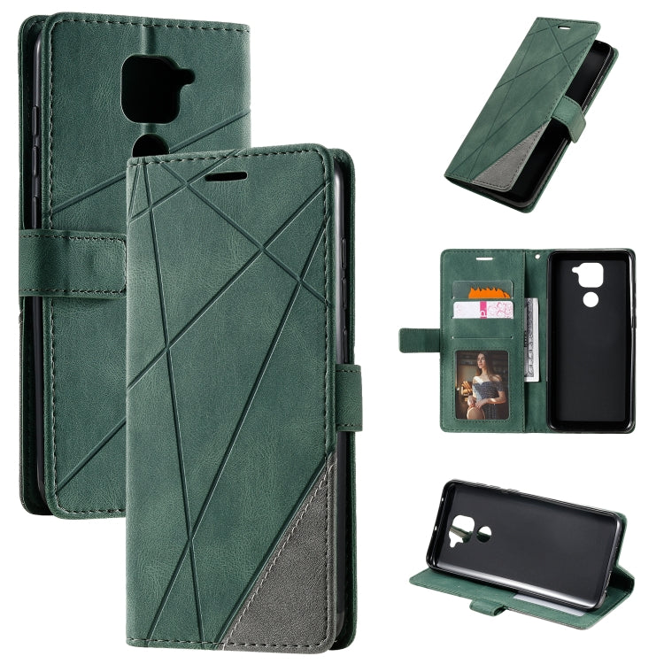 Skin Feel Splicing Horizontal Flip Leather Case with Holder & Card Slots & Wallet & Photo Frame, For Xiaomi Redmi 10X Pro 5G / 10X 5G, For Xiaomi Redmi Note 9
