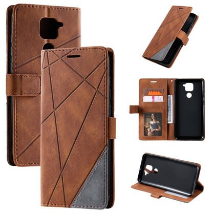 Skin Feel Splicing Horizontal Flip Leather Case with Holder & Card Slots & Wallet & Photo Frame, For Xiaomi Redmi 10X Pro 5G / 10X 5G, For Xiaomi Redmi Note 9