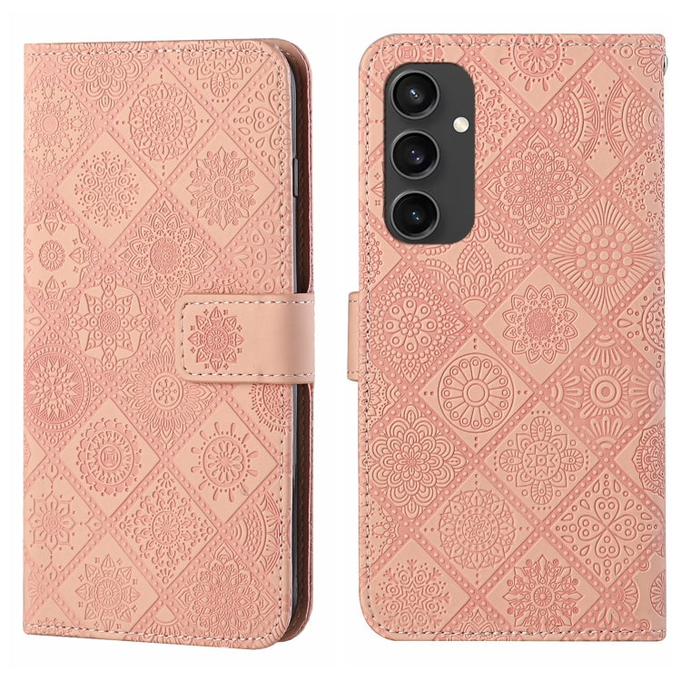Ethnic Style Embossed Pattern Leather Phone Case, For Samsung Galaxy S25 Ultra 5G, For Samsung Galaxy S24 FE 5G