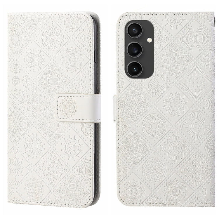 Ethnic Style Embossed Pattern Leather Phone Case, For Samsung Galaxy S25 Ultra 5G, For Samsung Galaxy S24 FE 5G