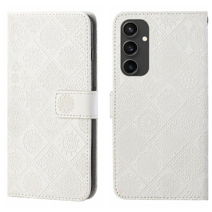 Ethnic Style Embossed Pattern Leather Phone Case, For Samsung Galaxy S25 Ultra 5G, For Samsung Galaxy S24 FE 5G