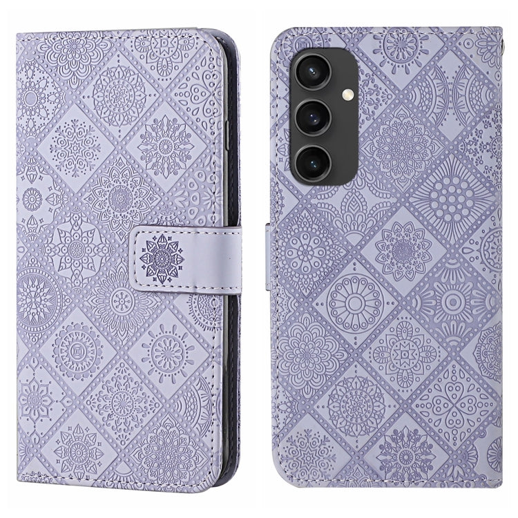 Ethnic Style Embossed Pattern Leather Phone Case, For Samsung Galaxy S25 Ultra 5G, For Samsung Galaxy S24 FE 5G