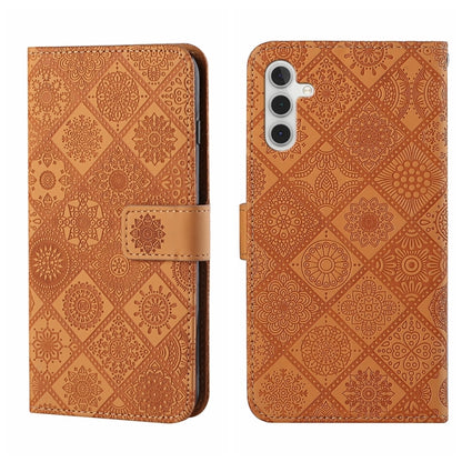Ethnic Style Embossed Pattern Leather Phone Case, For Samsung Galaxy S25 FE 5G, For Samsung Galaxy S25 5G, For Samsung Galaxy S25+ 5G
