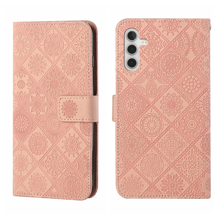 Ethnic Style Embossed Pattern Leather Phone Case, For Samsung Galaxy S25 FE 5G, For Samsung Galaxy S25 5G, For Samsung Galaxy S25+ 5G