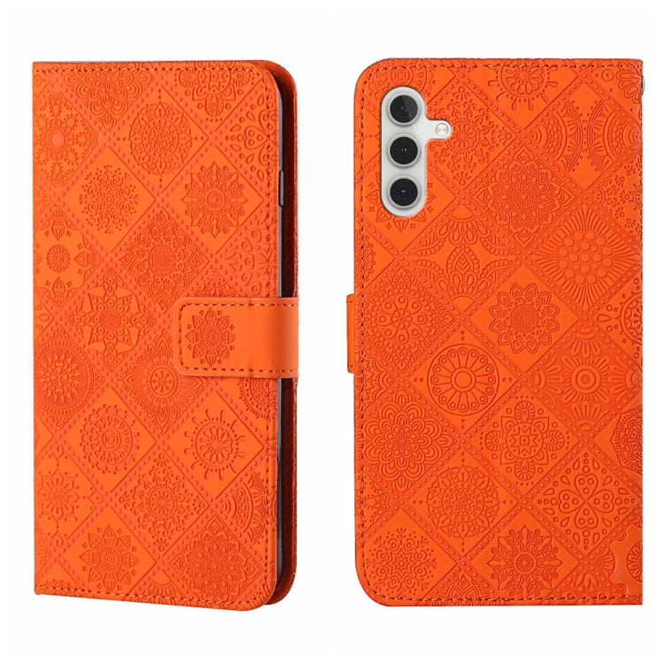 Ethnic Style Embossed Pattern Leather Phone Case, For Samsung Galaxy S25 FE 5G, For Samsung Galaxy S25 5G, For Samsung Galaxy S25+ 5G