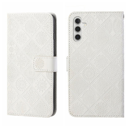 Ethnic Style Embossed Pattern Leather Phone Case, For Samsung Galaxy S25 FE 5G, For Samsung Galaxy S25 5G, For Samsung Galaxy S25+ 5G