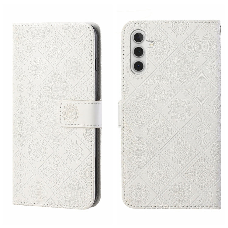 Ethnic Style Embossed Pattern Leather Phone Case, For Samsung Galaxy S25 FE 5G, For Samsung Galaxy S25 5G, For Samsung Galaxy S25+ 5G