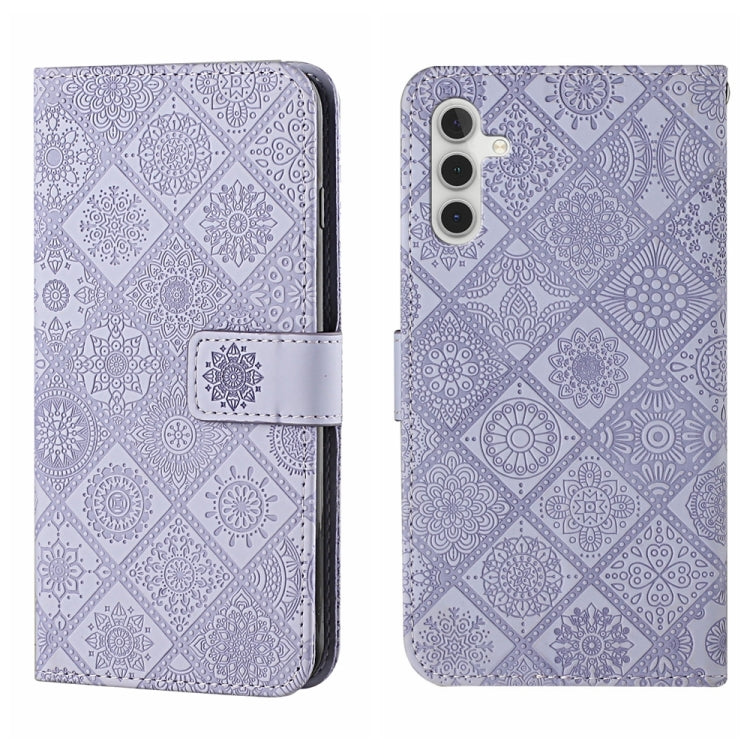 Ethnic Style Embossed Pattern Leather Phone Case, For Samsung Galaxy S25 FE 5G, For Samsung Galaxy S25 5G, For Samsung Galaxy S25+ 5G